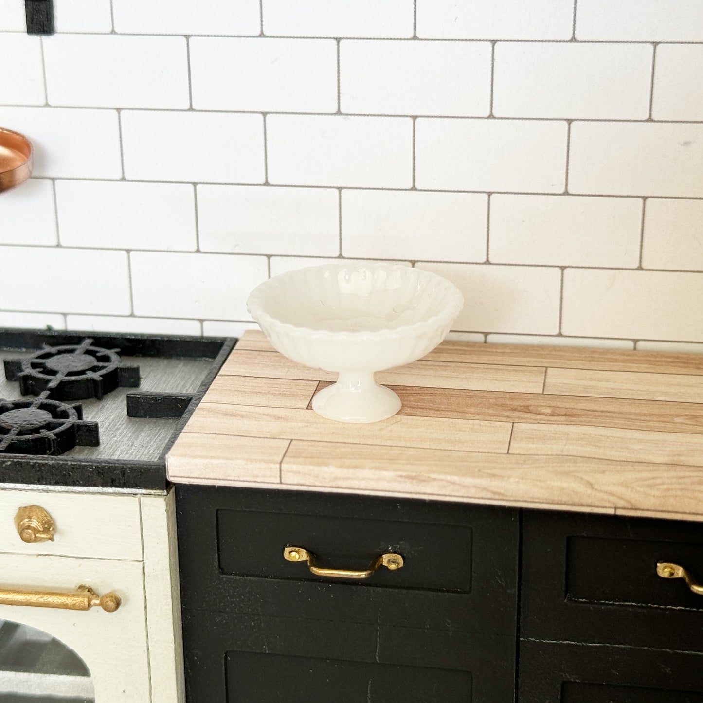 "Milk Glass" Pedestal Bowl