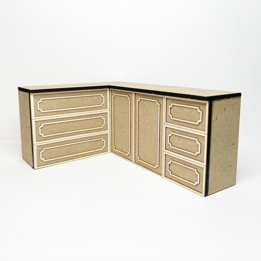 Long Corner Cabinet, French Country