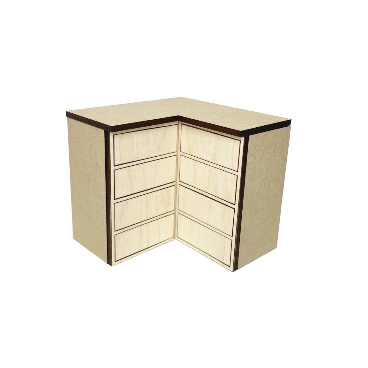 Corner Lower Cabinet with 4 Drawers, Standard