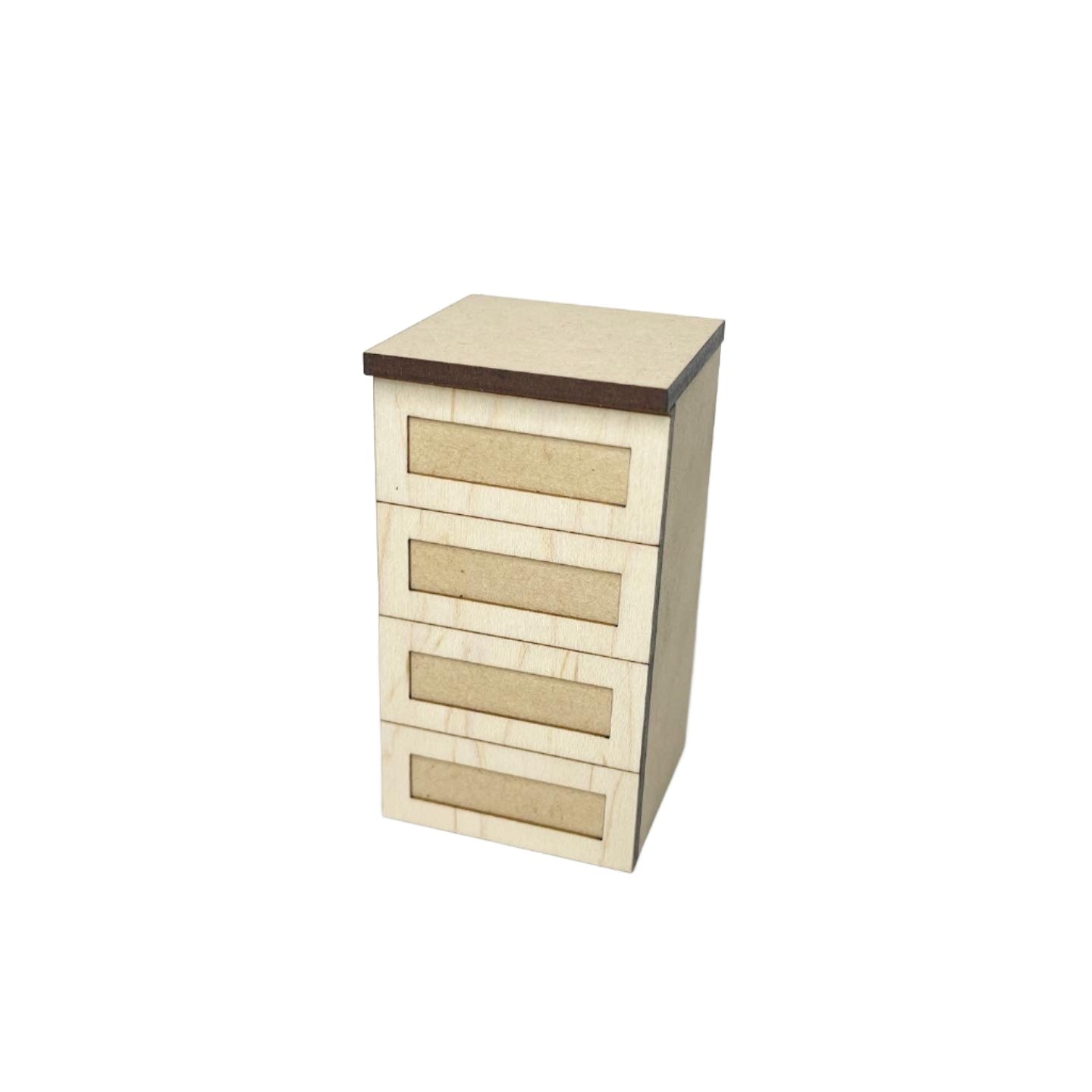 Single Lower Cabinet with 4 Drawers, Shaker