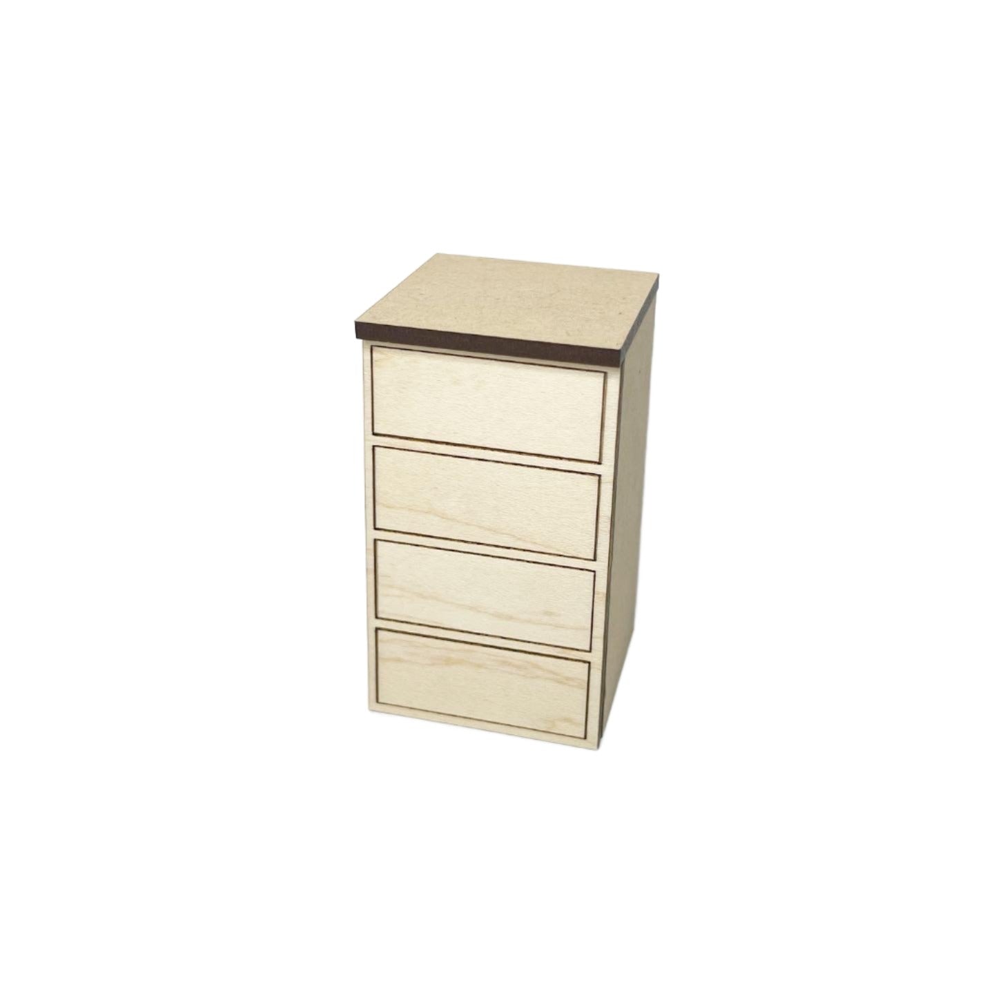 Single Lower Cabinet with 4 Drawers, Standard