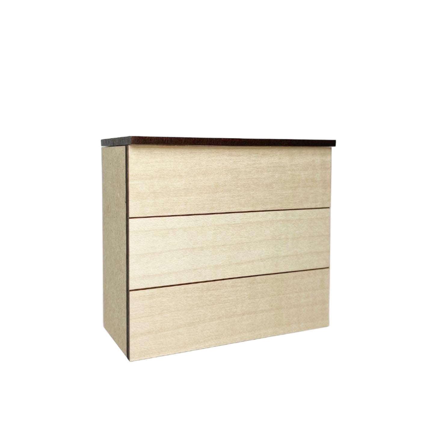 Double Lower Cabinet with 3 Drawers, Modern
