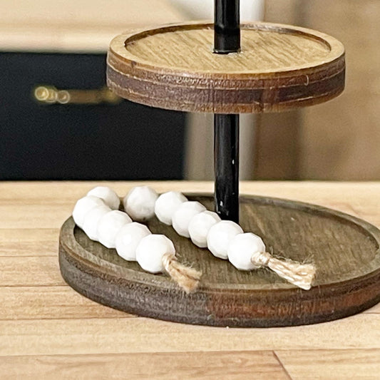 Beaded Tassel Decor - Ivory