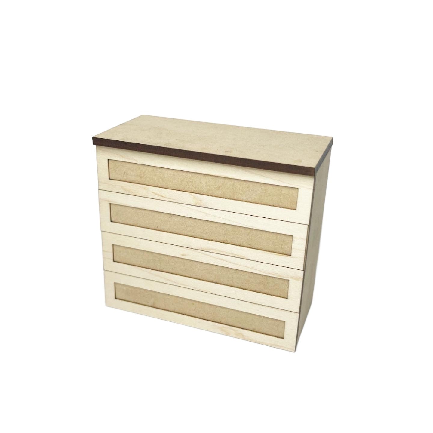 Double Lower Cabinet with 4 Drawers, Shaker