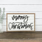 Merry Christmas 3D Framed Wall Art