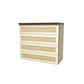 Double Lower Cabinet with 4 Drawers, Shaker