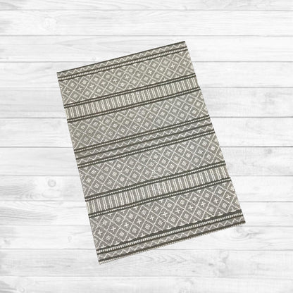 Black and Ivory Rug or Runner