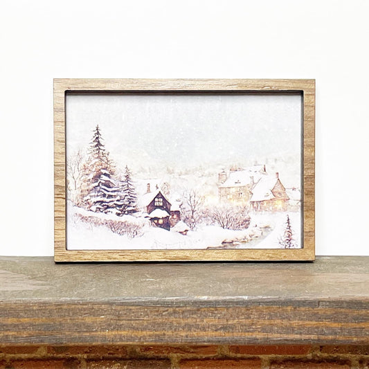 Winter Village Wall Art