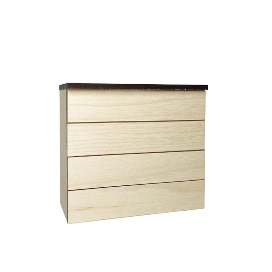 Double Lower Cabinet with 4 Drawers, Modern