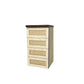 Single Lower Cabinet with 4 Drawers, Shaker