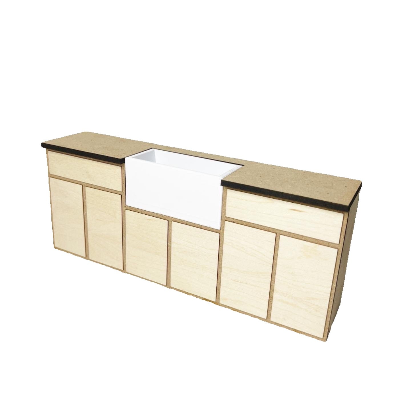 Long Sink with Doors, Standard