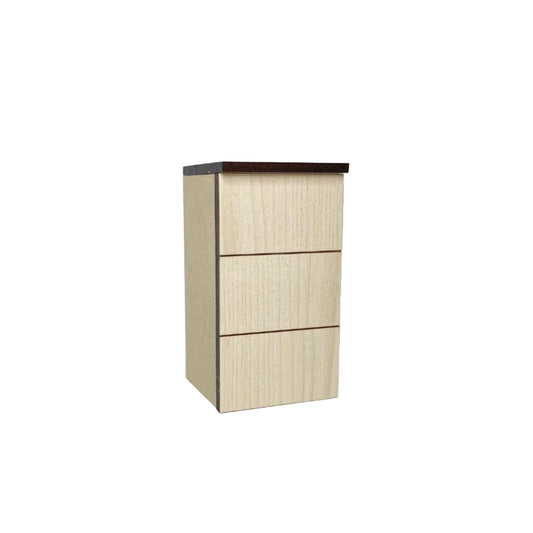 Single Lower Cabinet with 3 Drawers, Modern