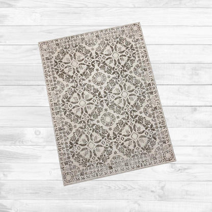 Pewter Medallion Rug or Runner