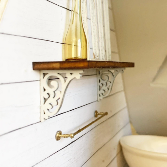 Swirl White Brackets