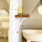 Swirl White Brackets with Optional Shelf