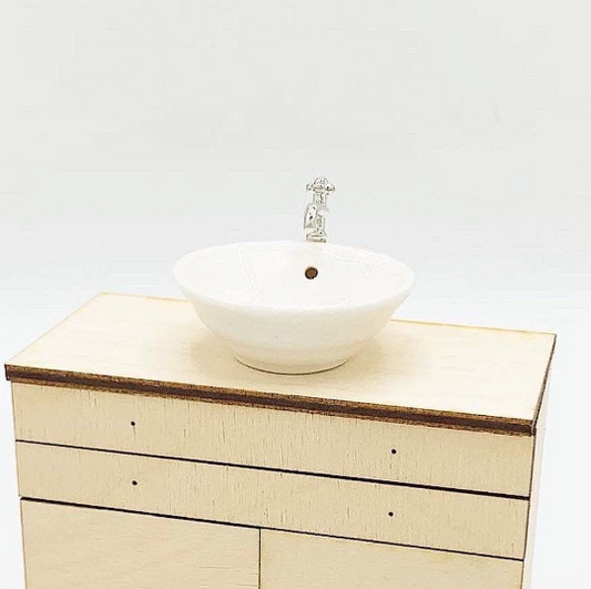 Round Sink with Faucet
