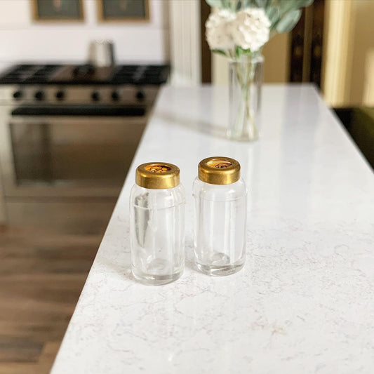 Mason Jars with Gold Lids