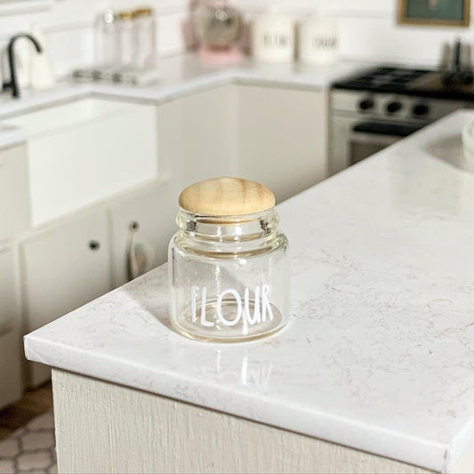 Glass Flour Jar