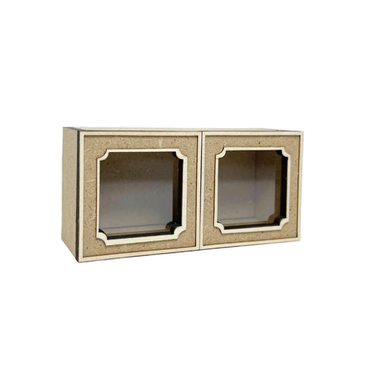 Double Upper Half Cabinet, French Country