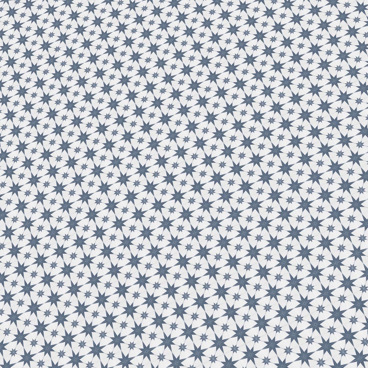 White and Blue Tile
