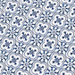 Royal Blue and White Paper Tile