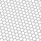 Black and White Hexagon Paper Tile