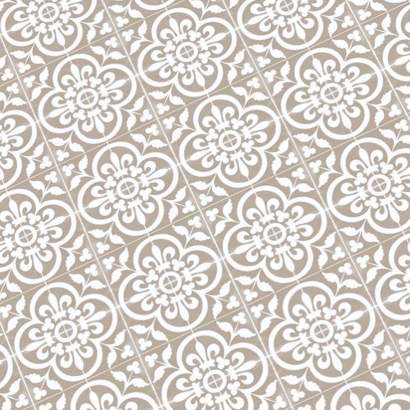 Brown and White Tile