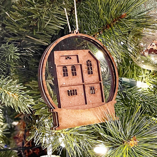Dollhouse Snow Globe Ornament Kit
