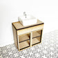 Single Vanity, Open Doors