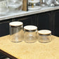 Glass Canisters (Set of 3)