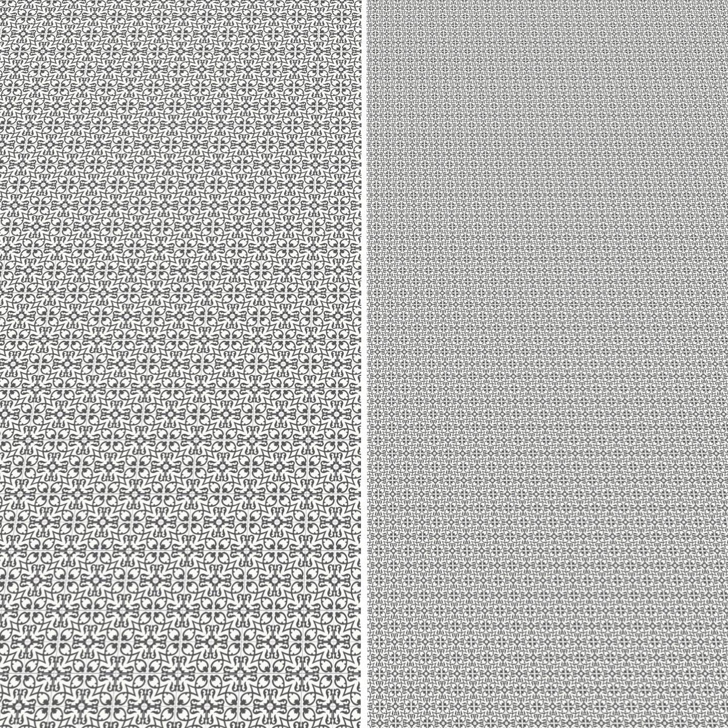 Black and White Contemporary Paper Tile