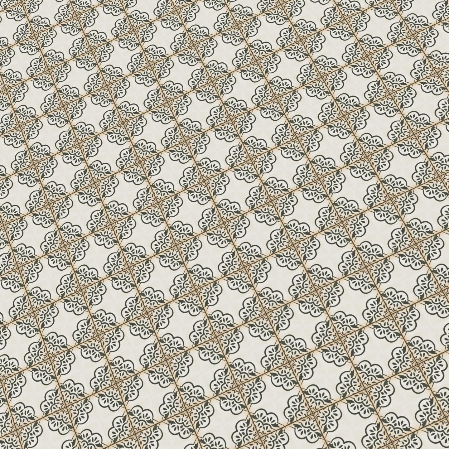 Black and Cream Tile