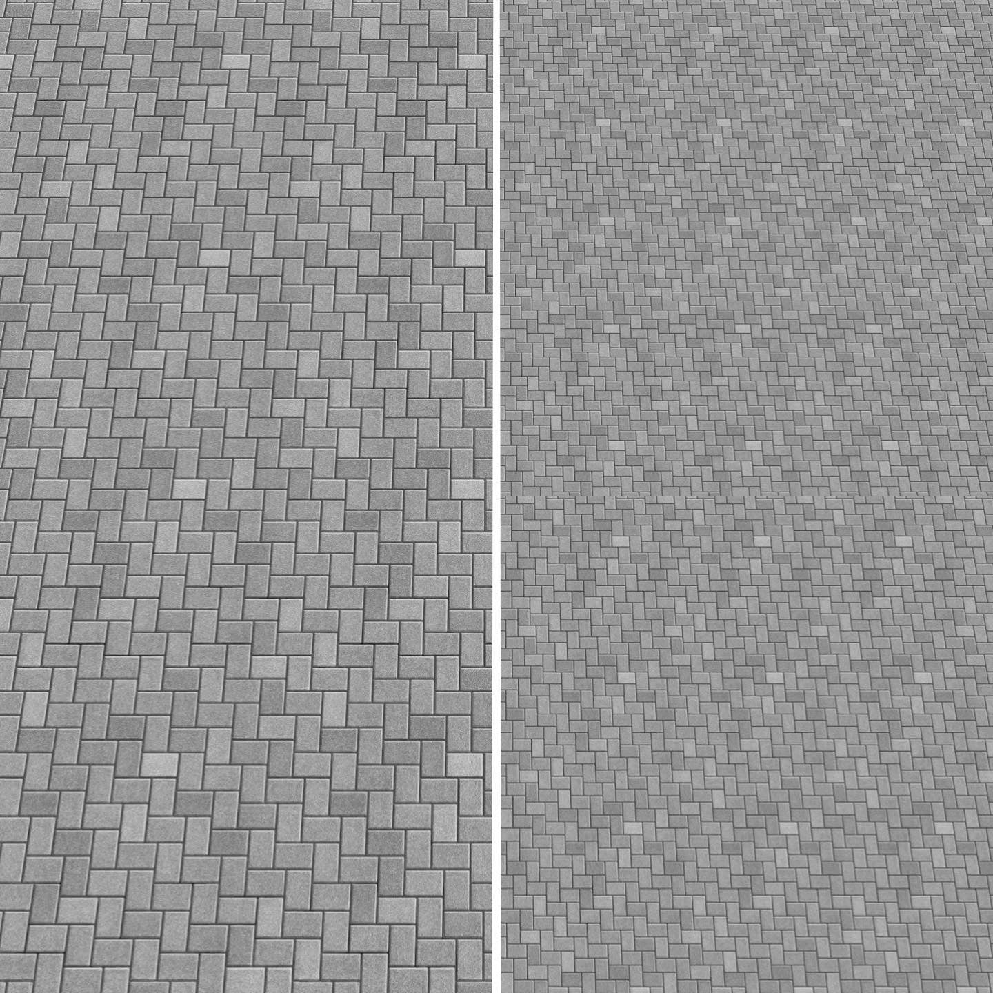 Grey Pavers Paper Flooring