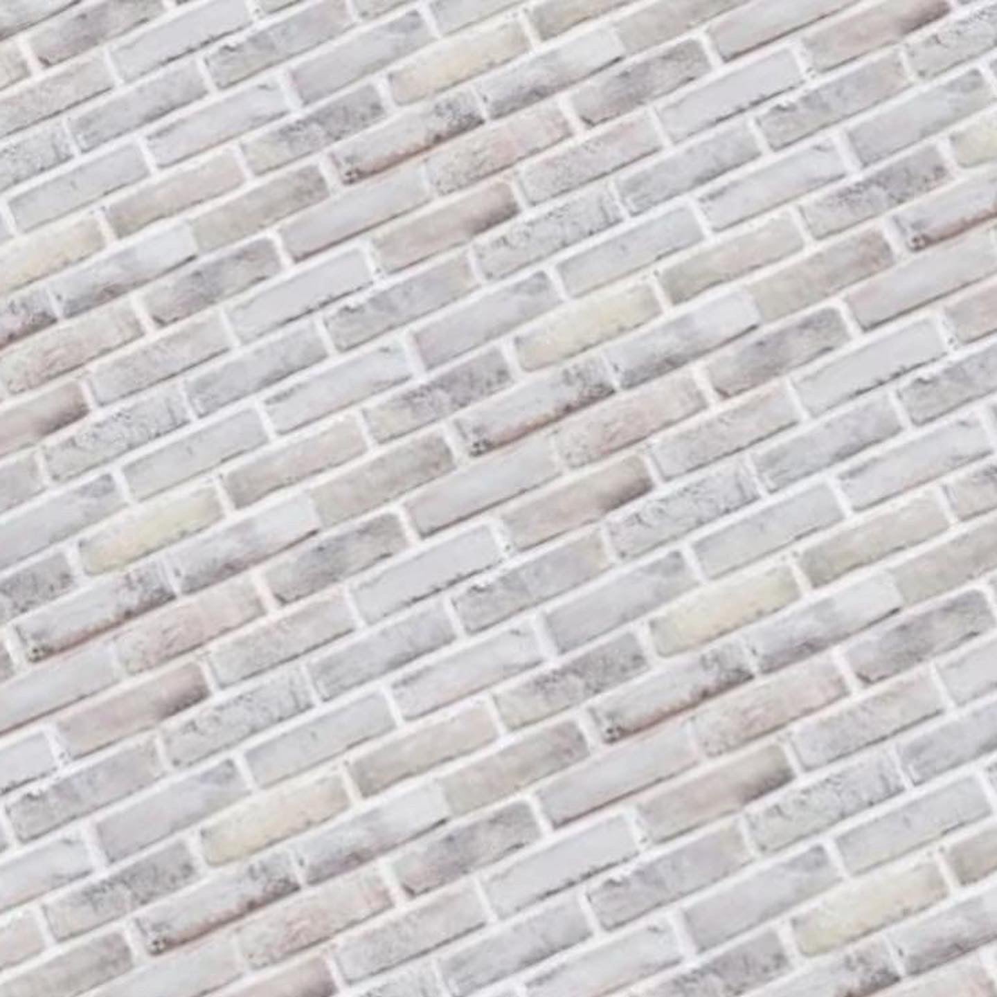 Whitewash Brick Paper Flooring
