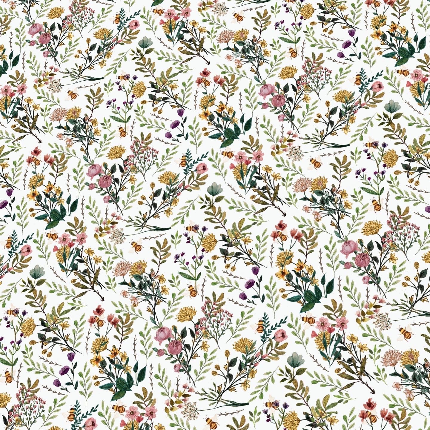 White Floral Wallpaper