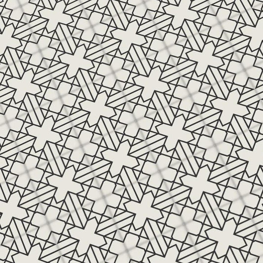 Modern Black and White Paper Tile