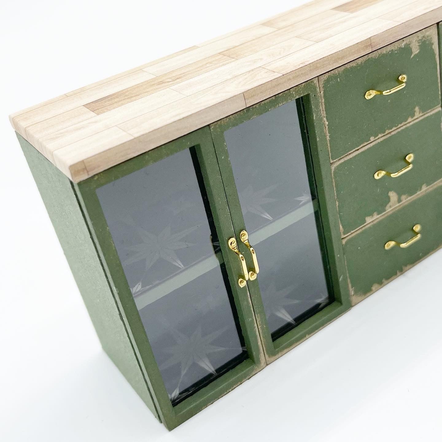 Custom Painted Vanity and Cabinet