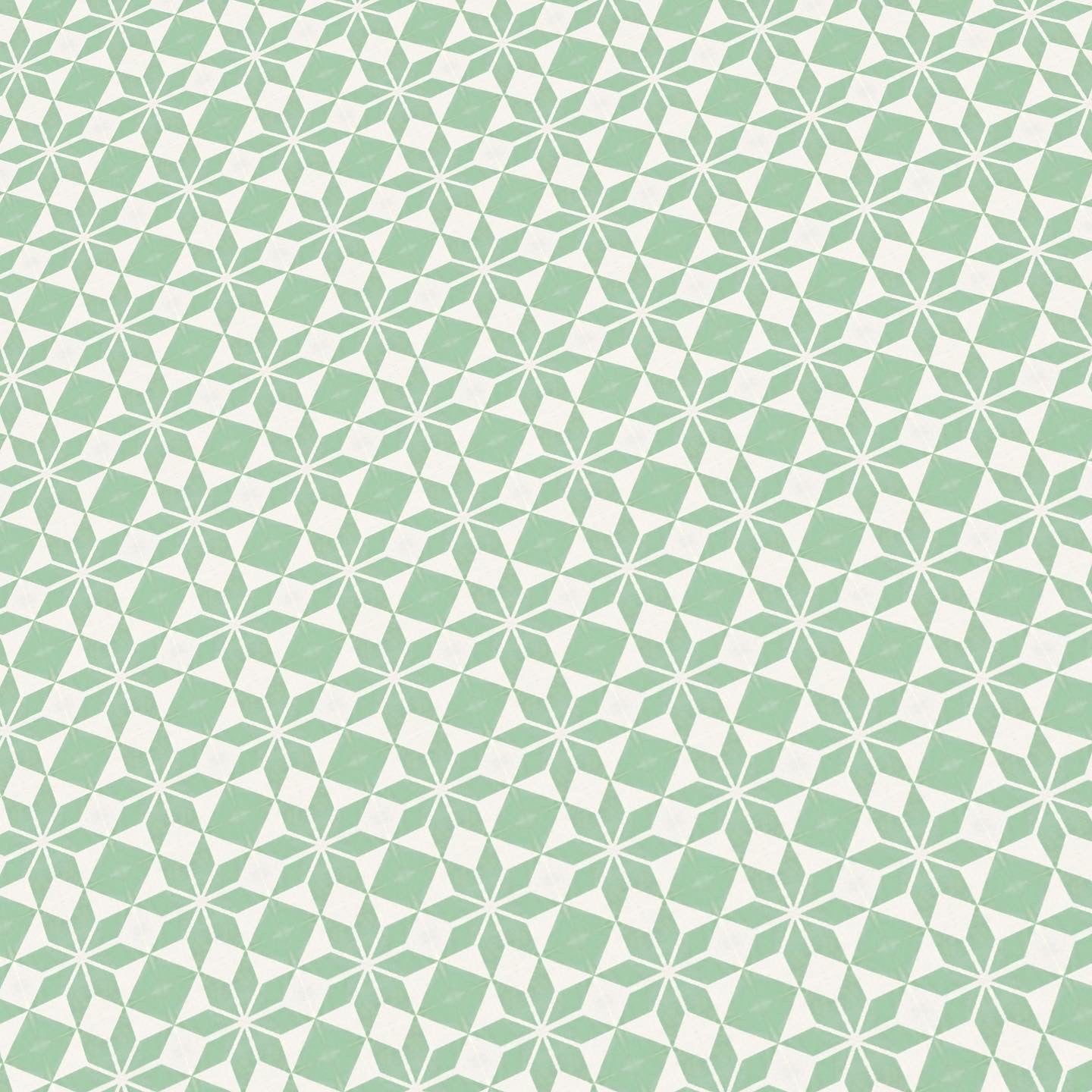 Modern Mint and White Paper Tile