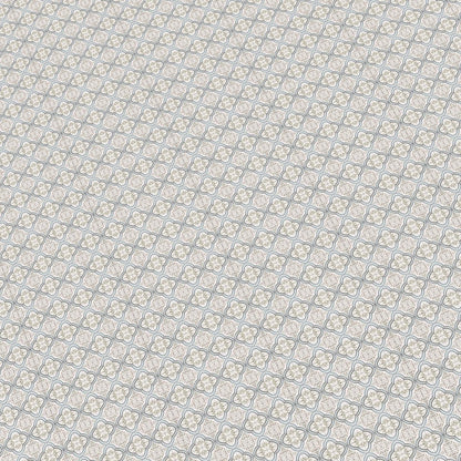 Blue and White Floral Paper Tile