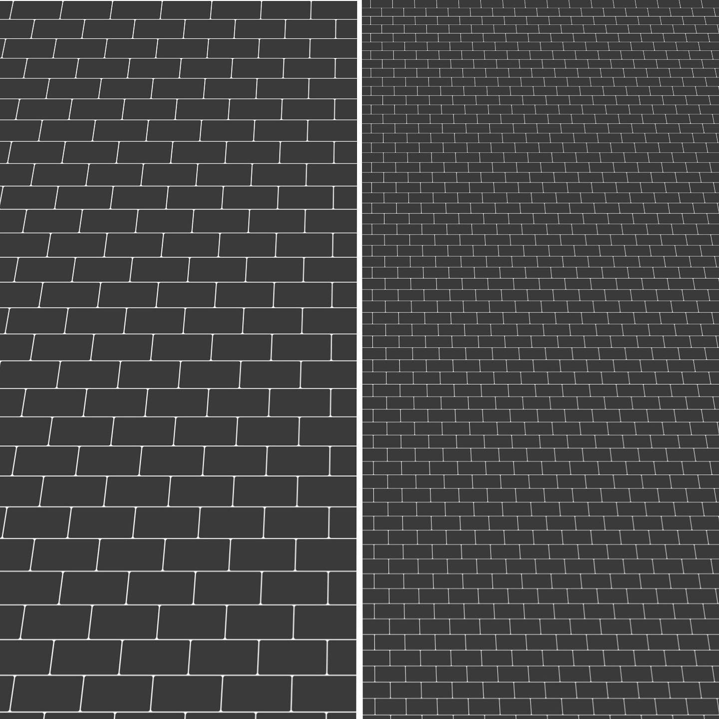 Black Subway Paper Tile