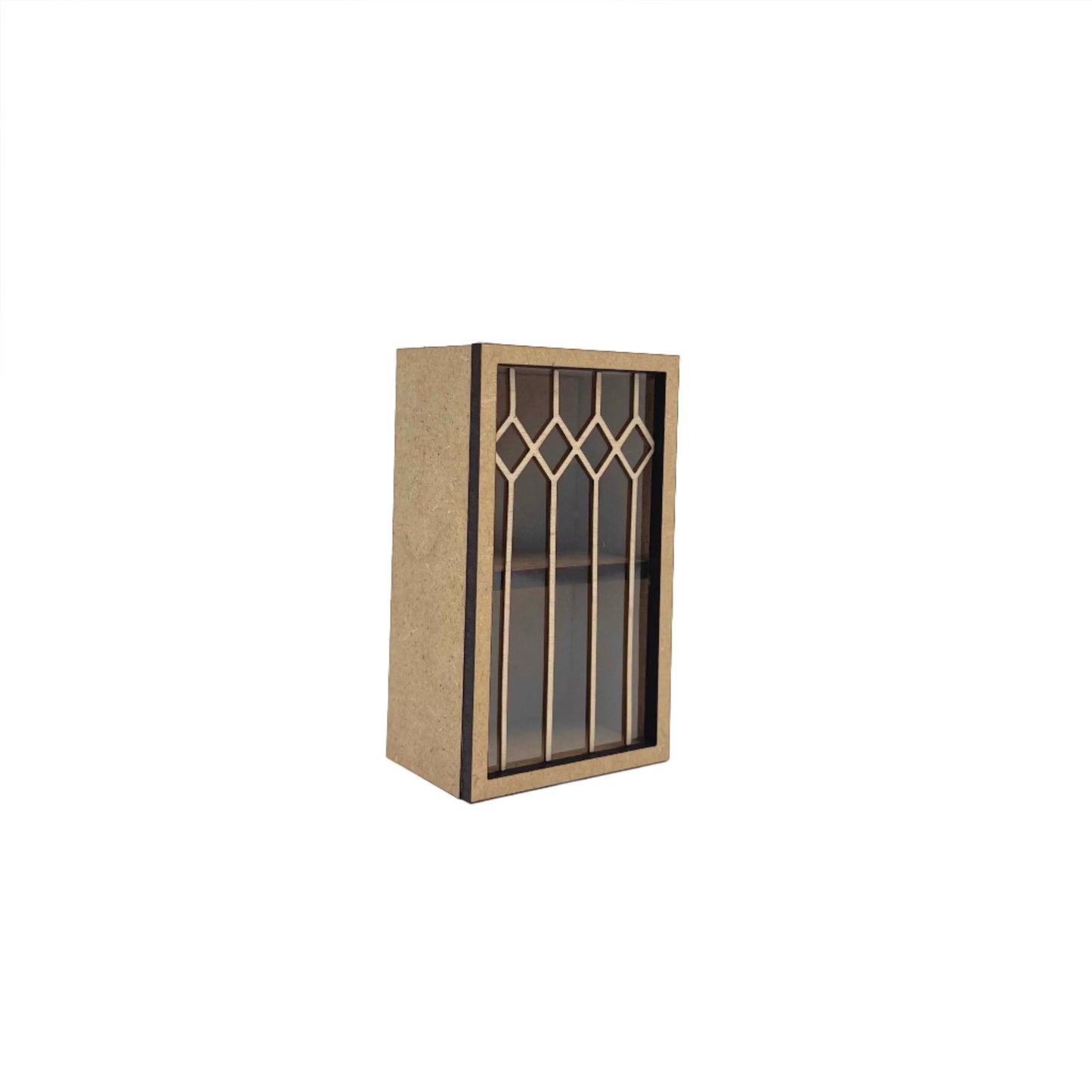 Single Upper Cabinet, Leaded Glass
