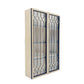 Double Upper Tall Cabinet, Leaded Glass