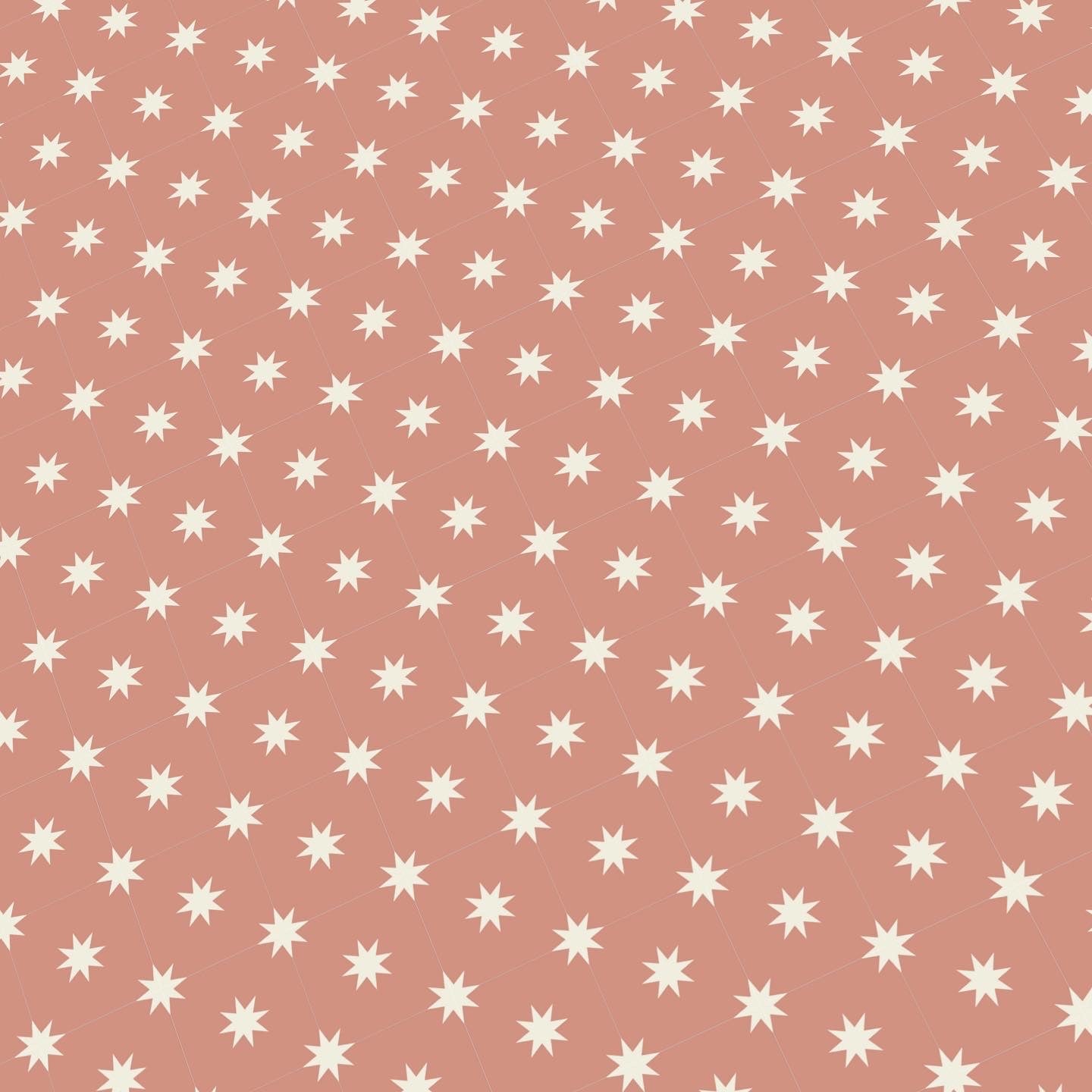 Rusty Pink and White Paper Tile