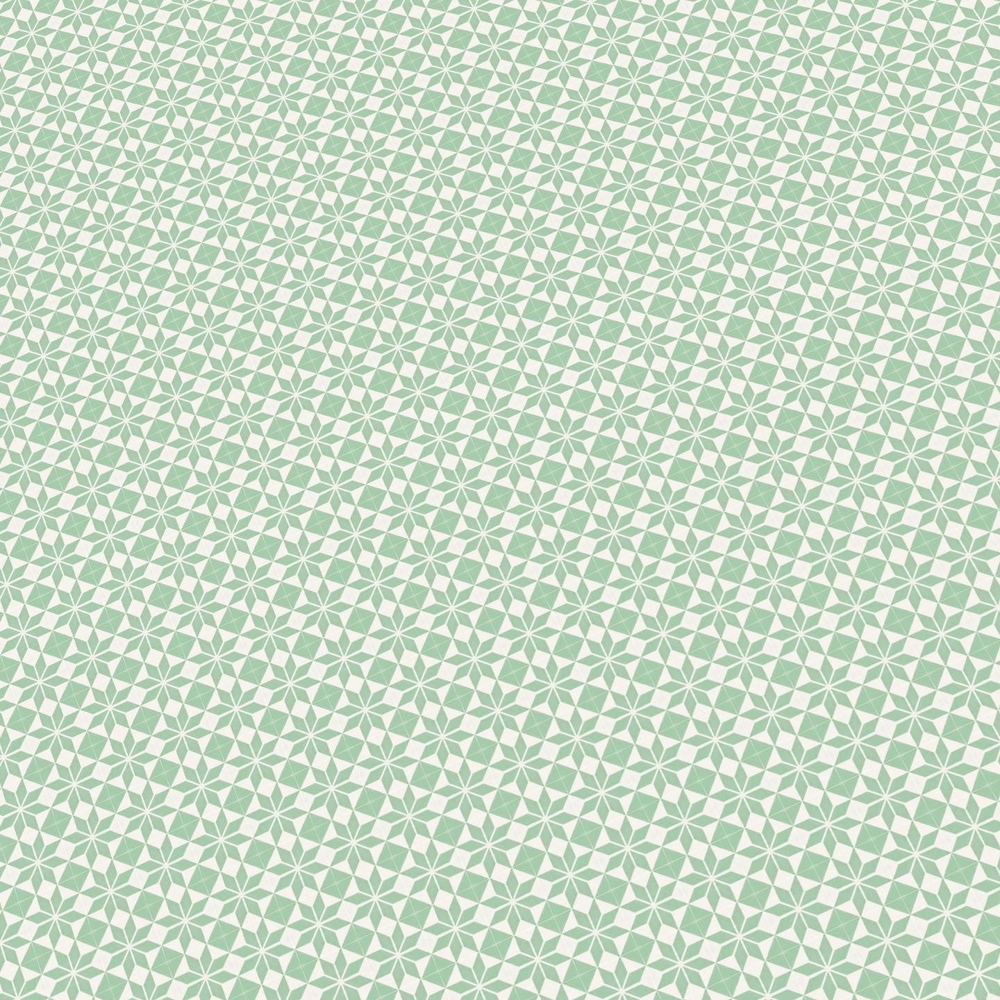 Modern Mint and White Paper Tile