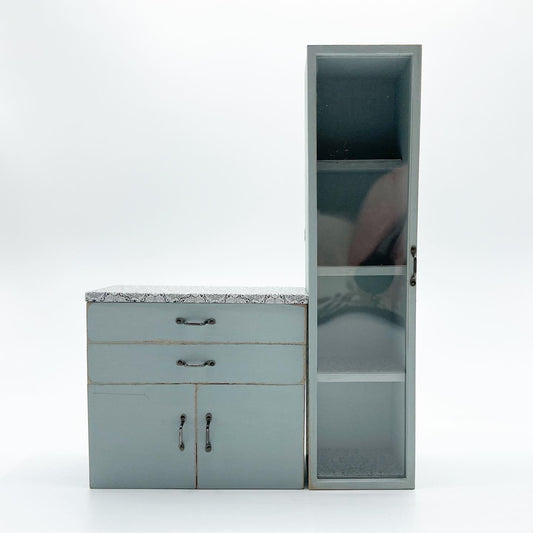 Custom Painted Vanity and Cabinet