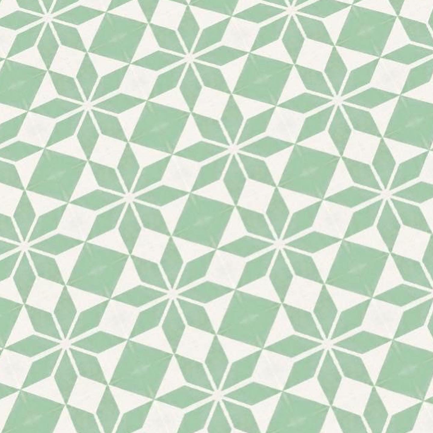 Modern Mint and White Paper Tile