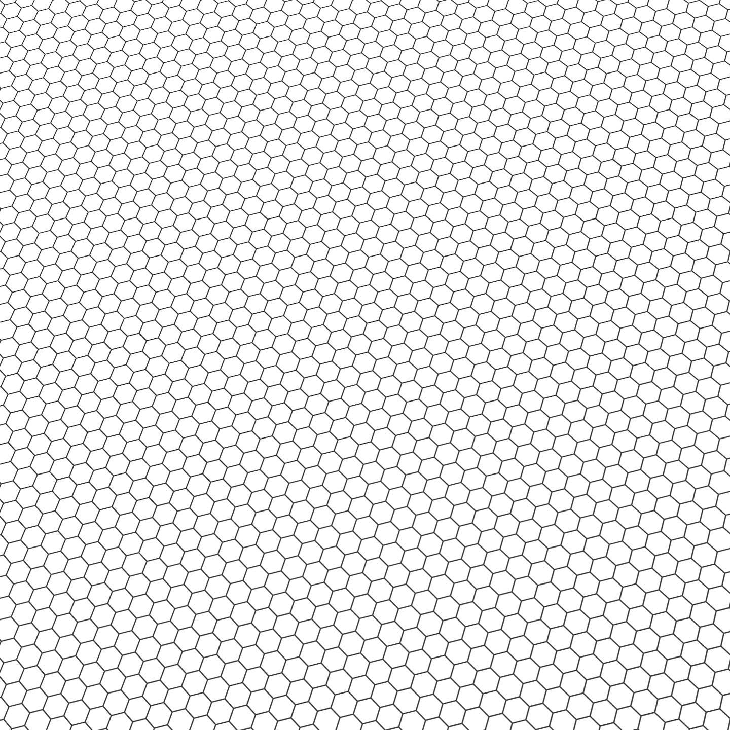 Black and White Hexagon Paper Tile