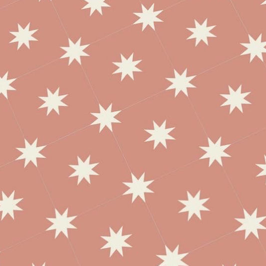 Pink and White Tile