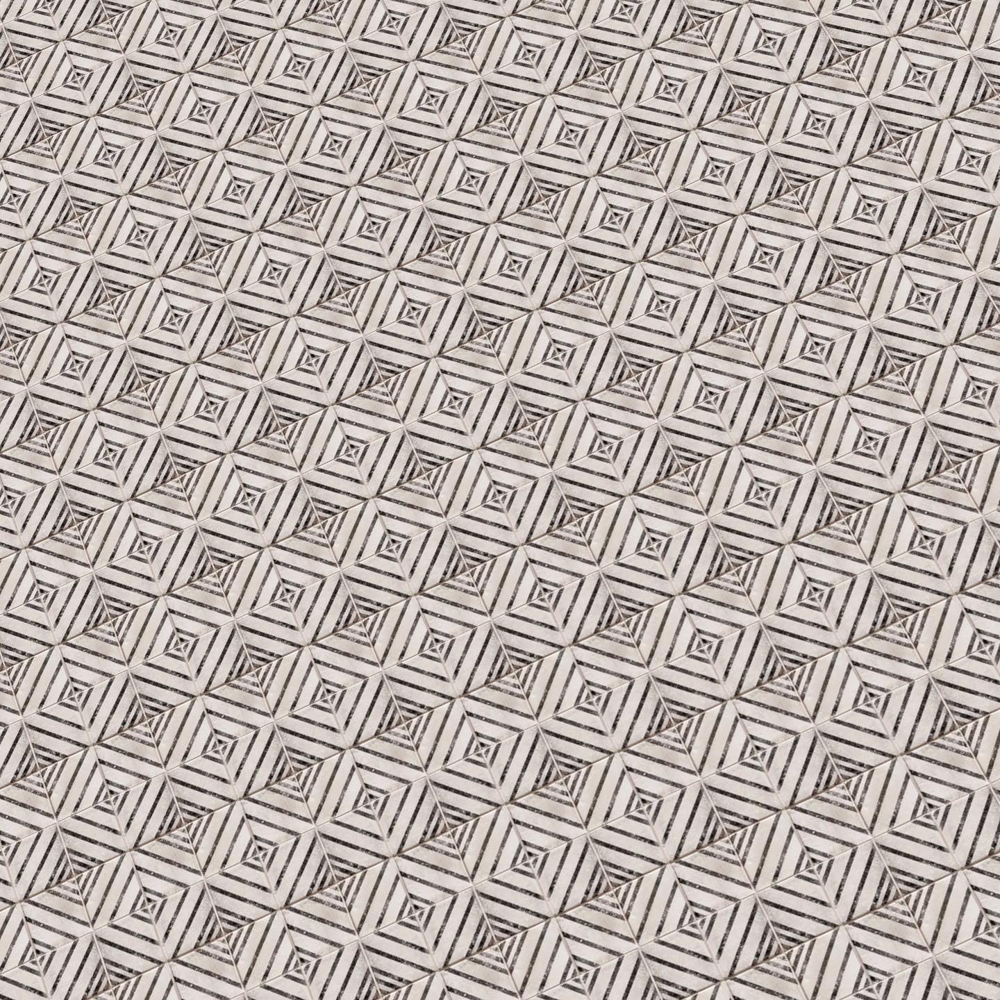 Navy and Cream Diamond Paper Tile