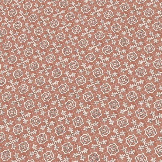 Red and Cream Tile (1/2 inch)